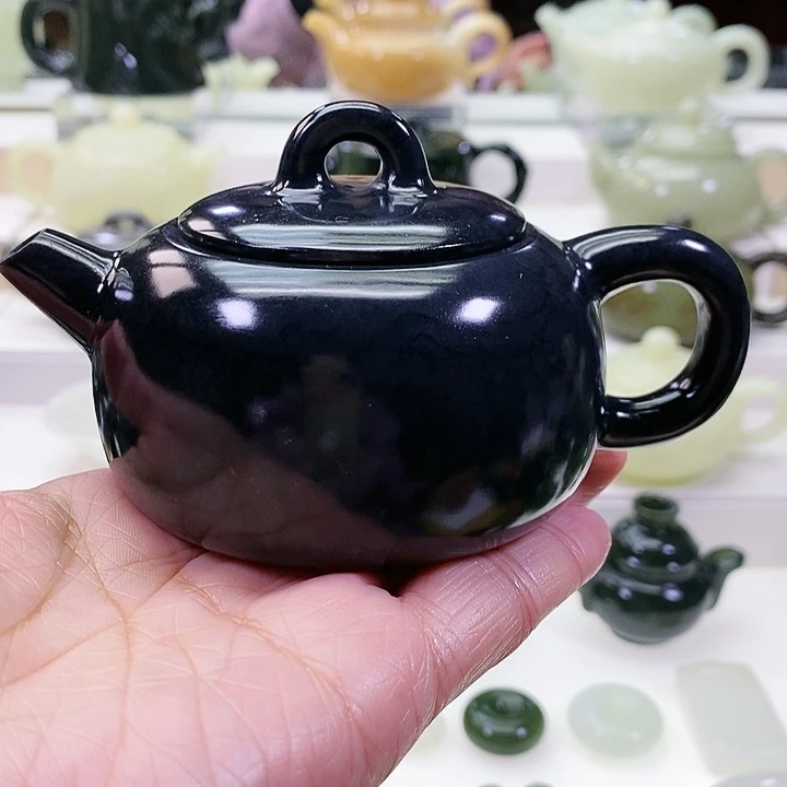 未镶嵌和田玉挂件茶壶170m l