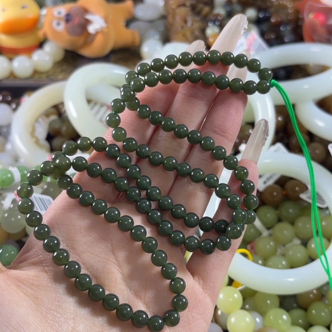 和田玉未镶嵌手链