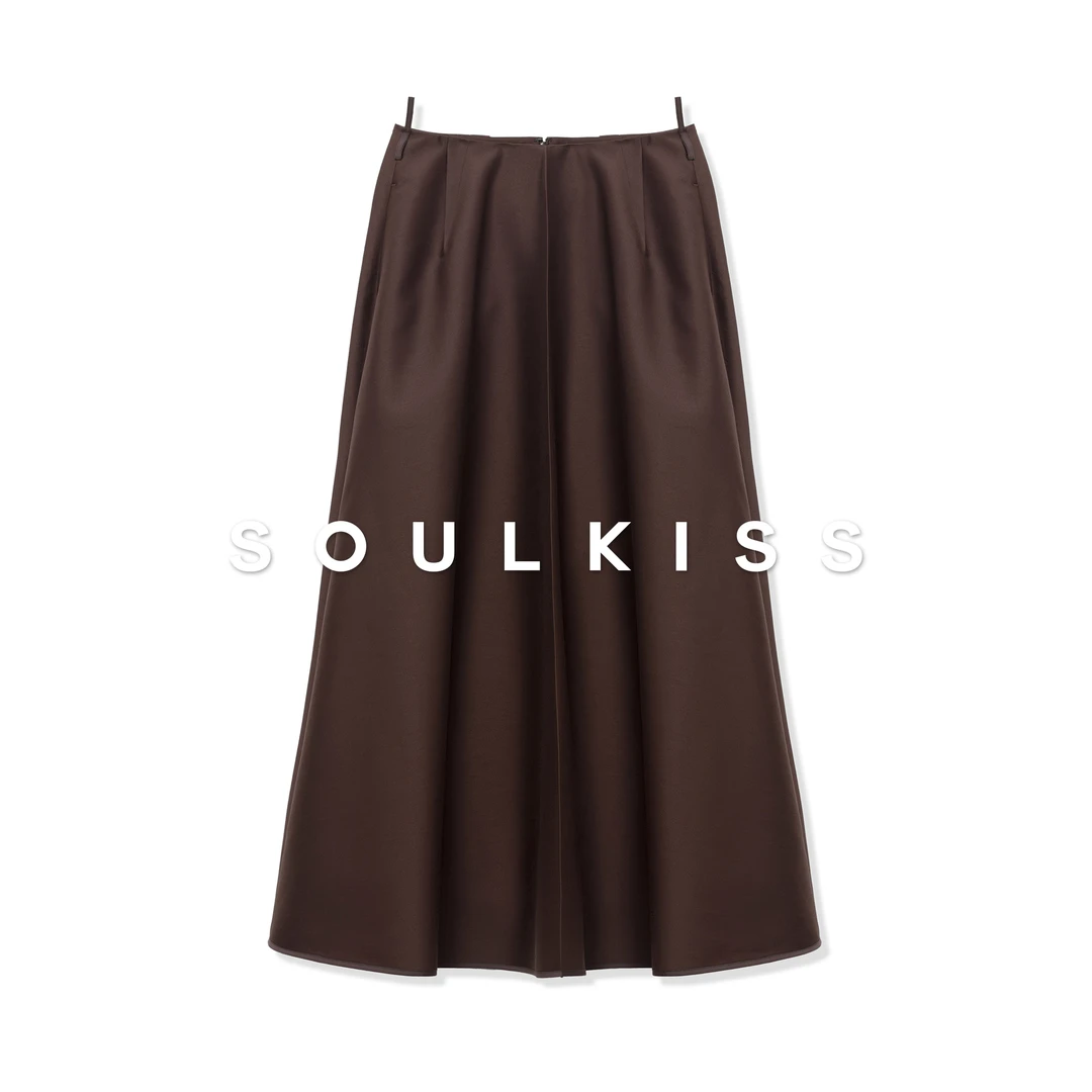 SOULKISS首发新品/限时7折 强推B败丝毛半身伞裙