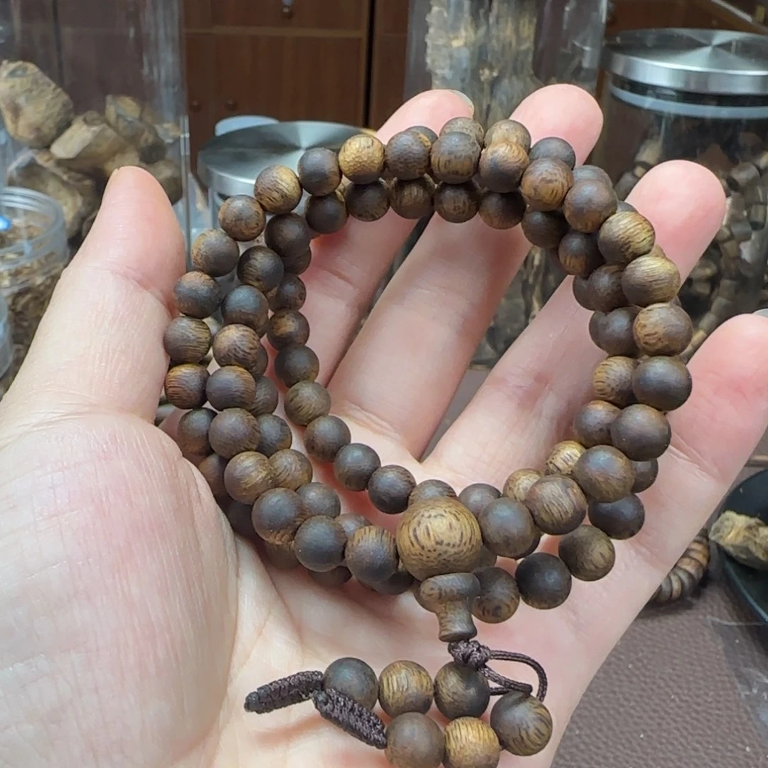 木奇楠淳化老料圆珠7mm多圈