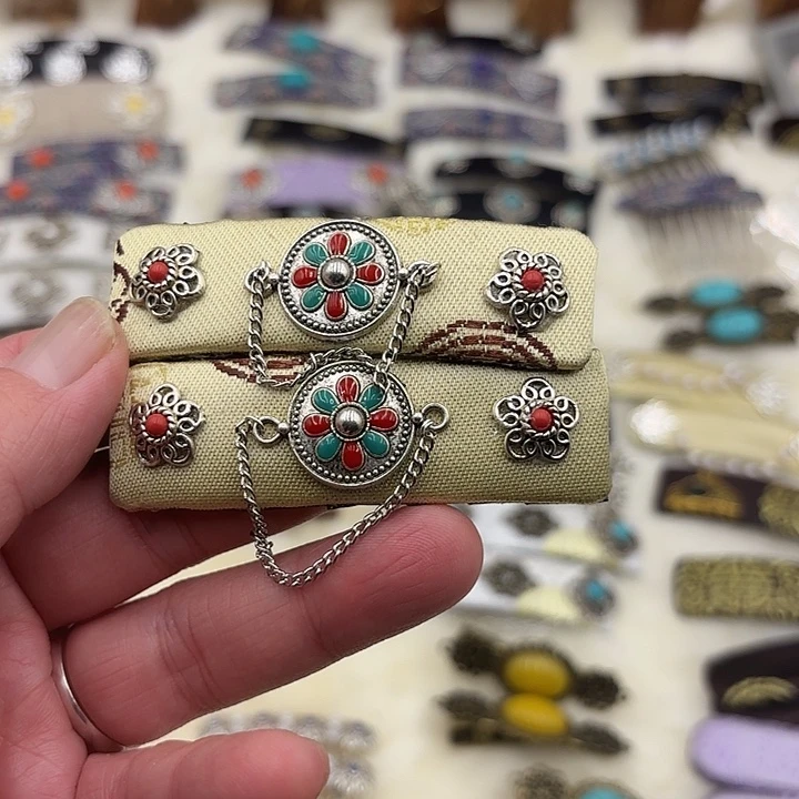 蒙古元素发卡一对