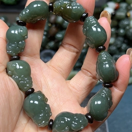 和田玉手串未镶嵌