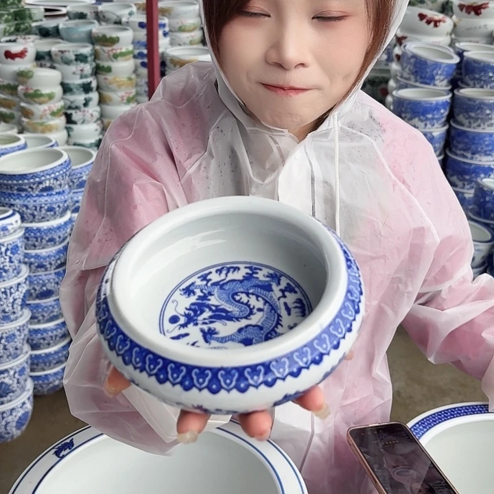 瓷片口径13厘米 高度6厘米