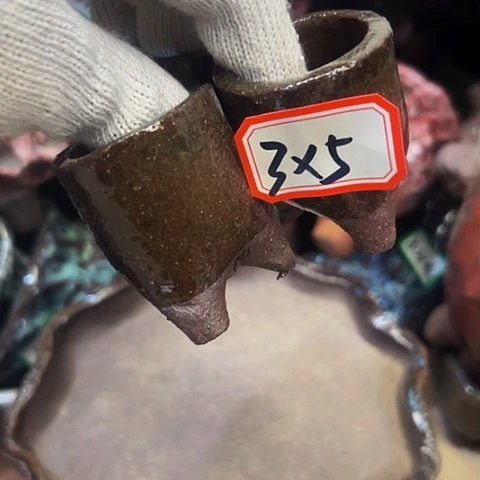 红陶粗陶花盆手工