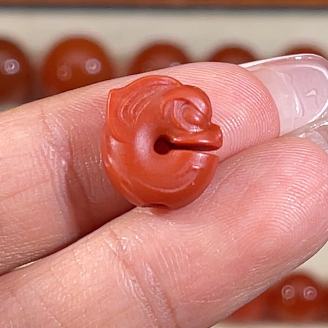 南红玛瑙未镶嵌老南红玉猪龙