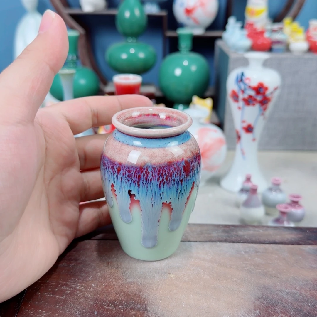 陶瓷手工小花器摆件