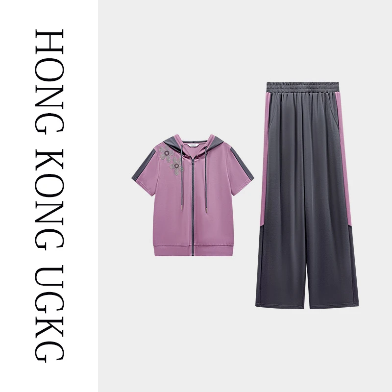 香港UG&KG运动风时尚套装潮流短裤新中式73252ZH293