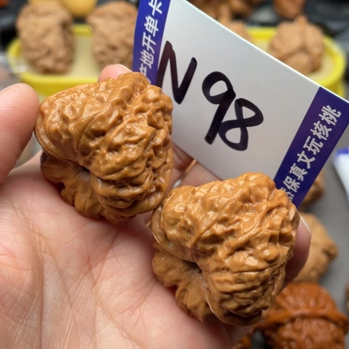 文玩核桃把件蛙蛙38尺