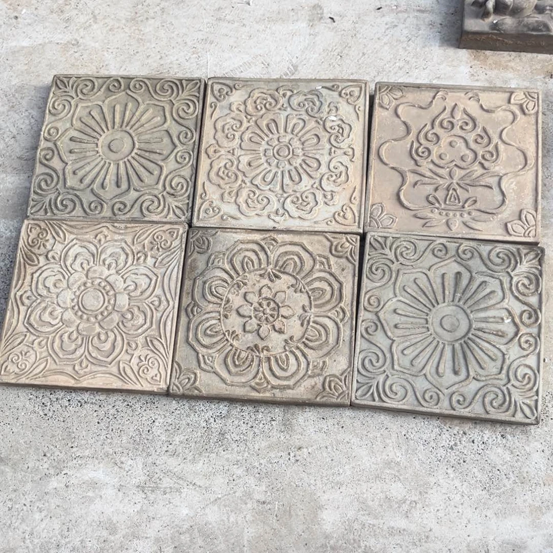 六块花纹砖，做工精美，