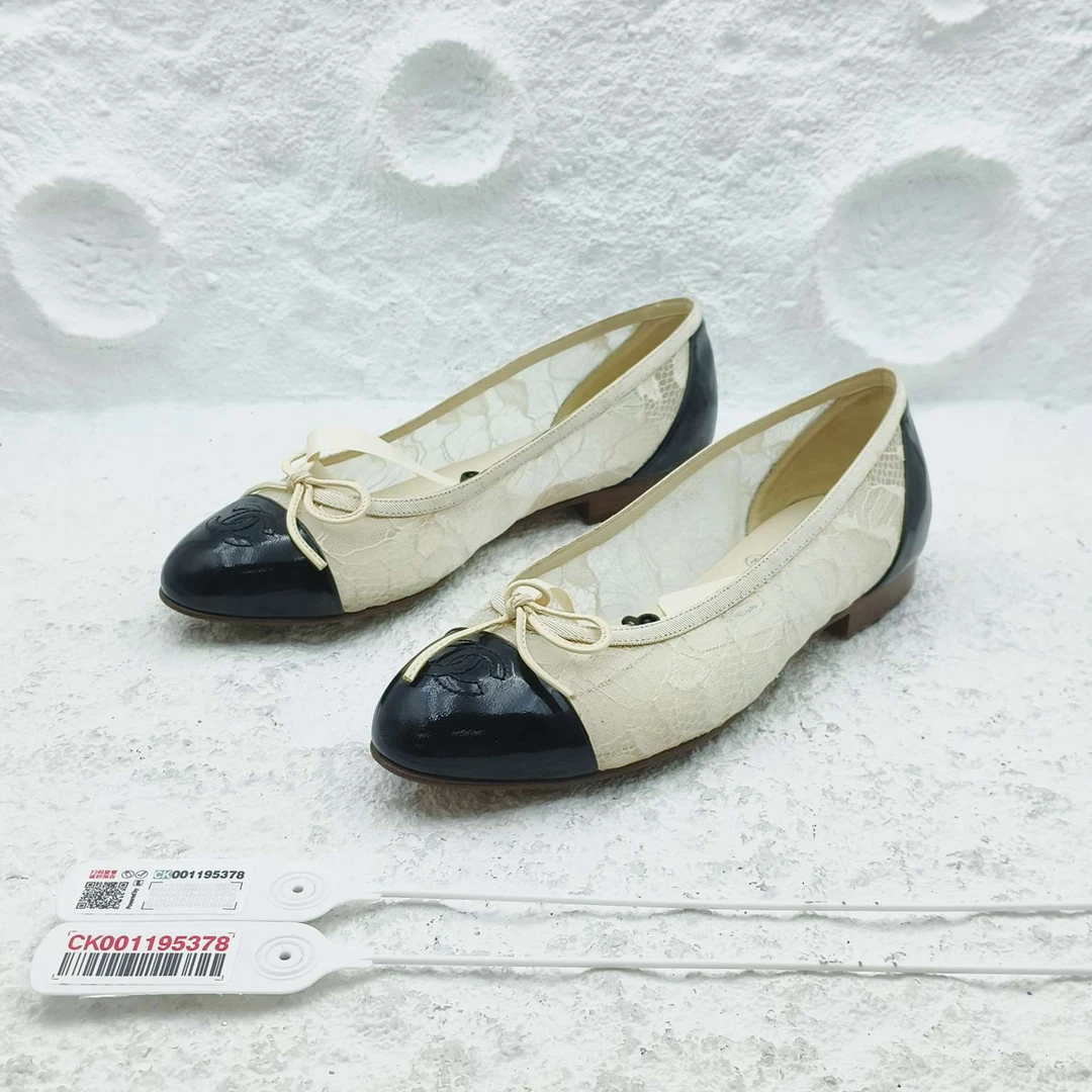 95新 Chanel/香奈儿 37.5码/平底休闲芭蕾鞋/A1939