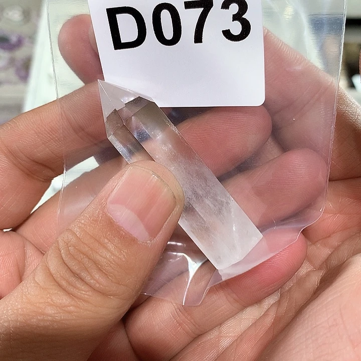 水晶天然水晶柱子D073未镶嵌敷*