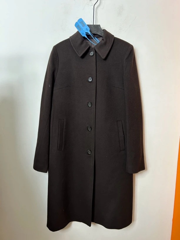 95新 BURBERRY/博柏利 Burberry褐色中长款大衣外套95新