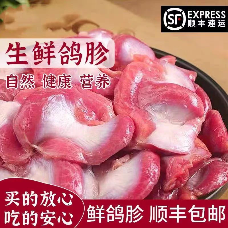 新鲜鸽胗鸽子胗2-4斤鸽内脏鸽肾鸽肫鸽杂烧烤炖肉火锅串串冷冻