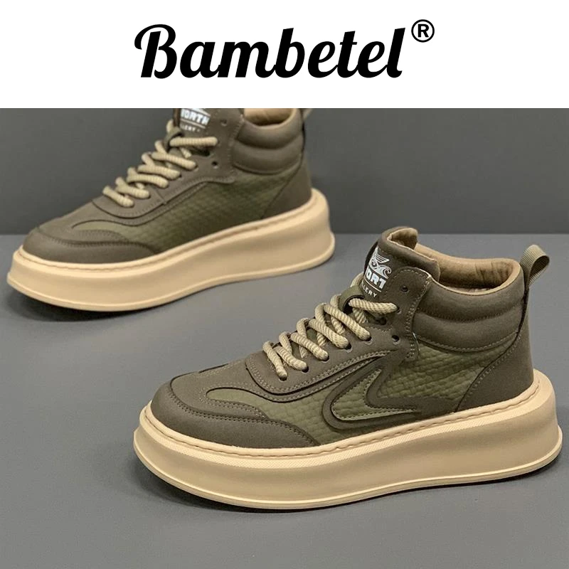 Bambetel时尚休闲鞋棉鞋男款冬季新款加绒加厚保暖高帮板鞋厚爆款