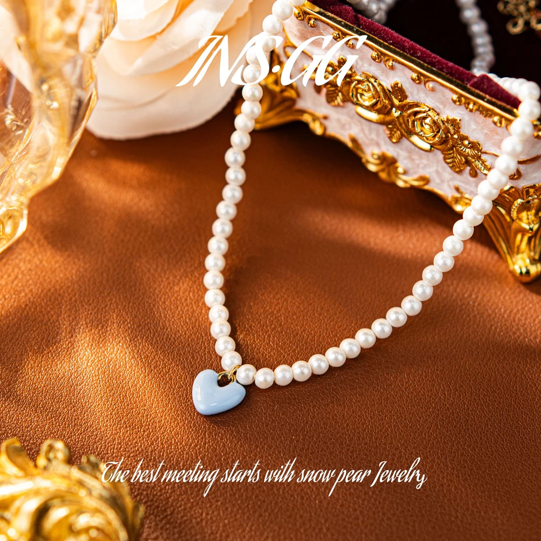 钛钢仿珍珠项链 【INS · GG】新款小众设计轻奢高级感项链LX2778