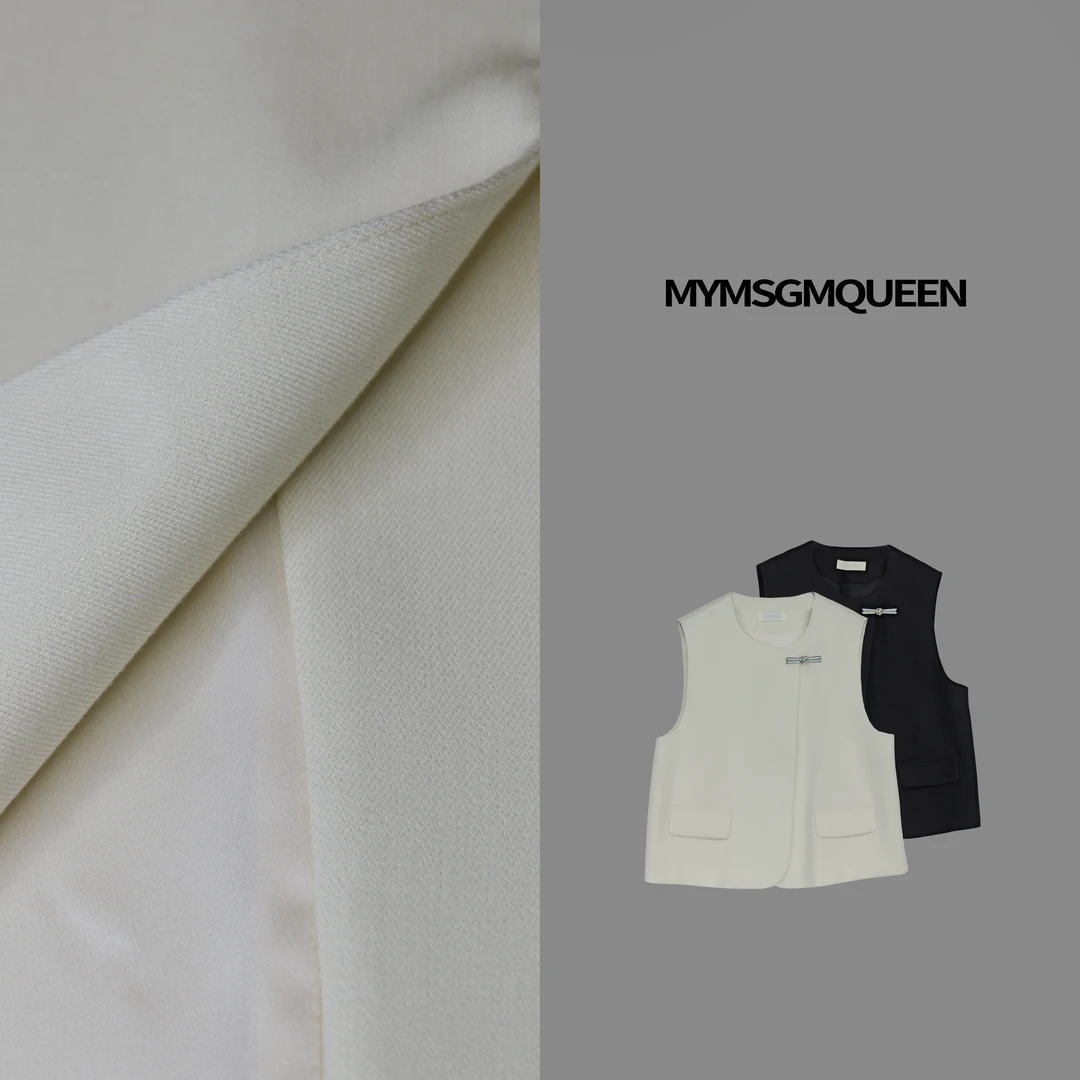 “挽禾”设计感不规则百搭马甲