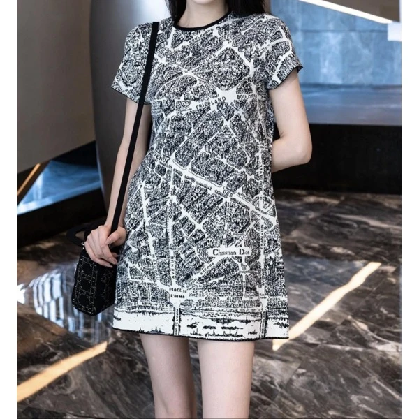 妃鱼/迪奥/棉/连衣裙/95新/凡0816
