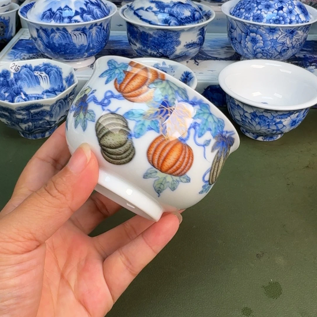 景德镇纯手绘茶具圆圆218