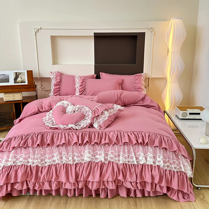 2025款新款多巴胺系列床上四件套韩式磨毛