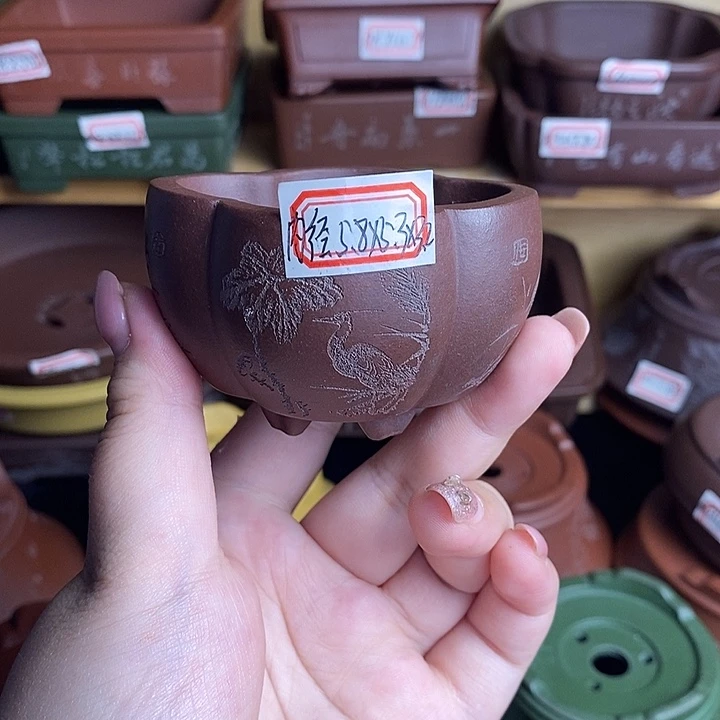 宜兴紫砂精品花盆