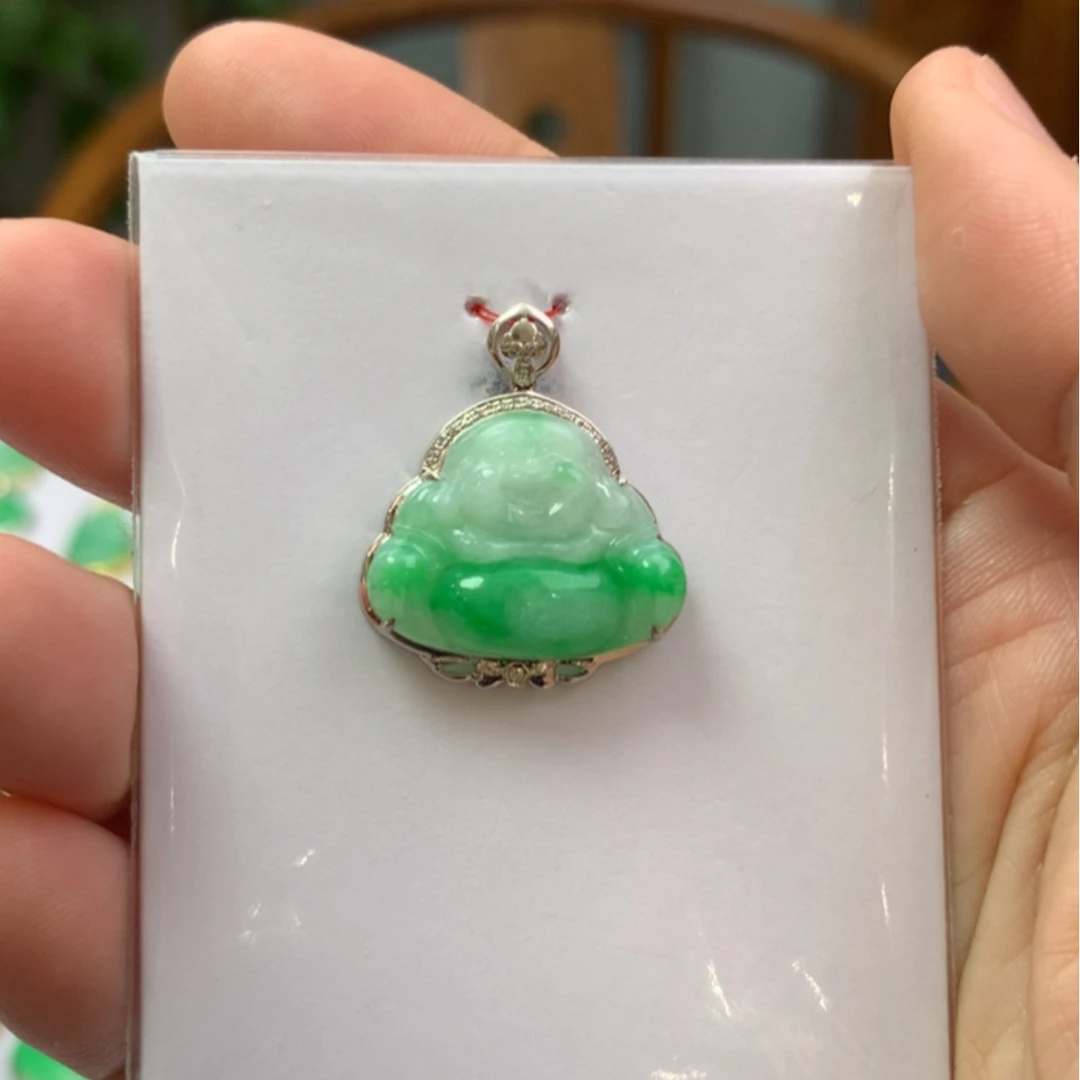 【闪购商品】翡翠颈饰18K金镶嵌翡翠首饰