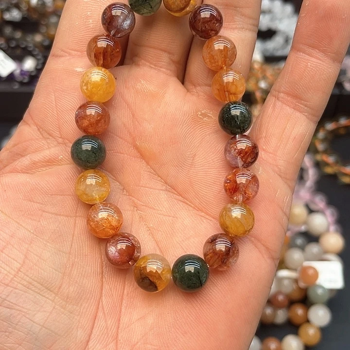 水晶手串未镶嵌10胶花