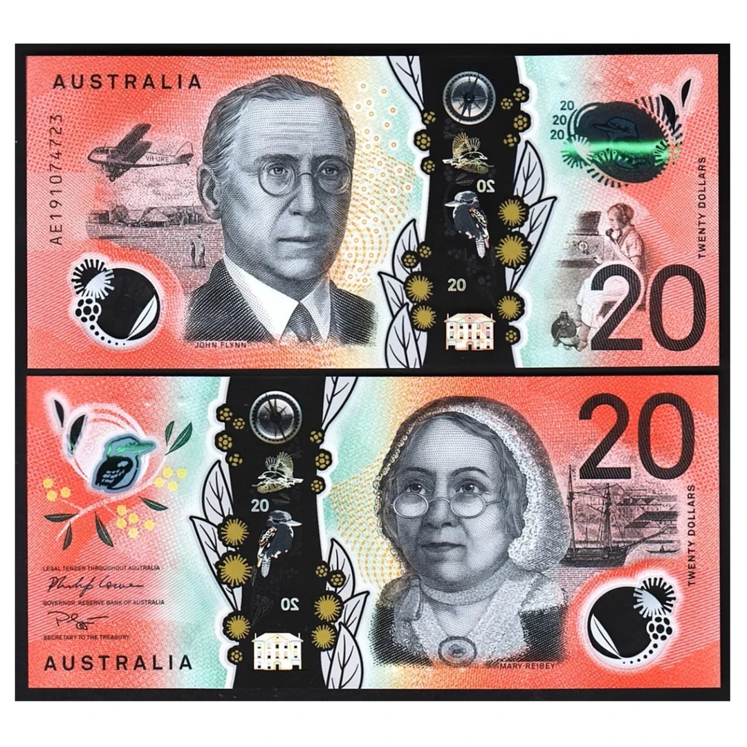澳大利亚20元塑料钞纸币老纸钞外国钱币收藏全新UNC