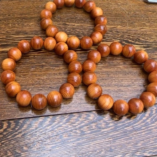 柏木（崖柏）全陈化老料把件串1.5串发一条