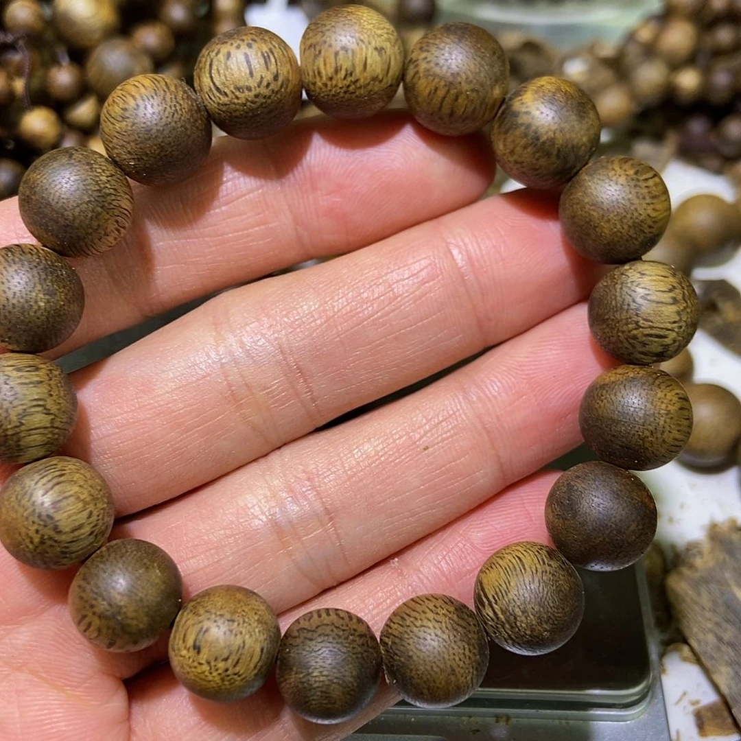 沉香手串@***我奇楠沉香1.2单圈