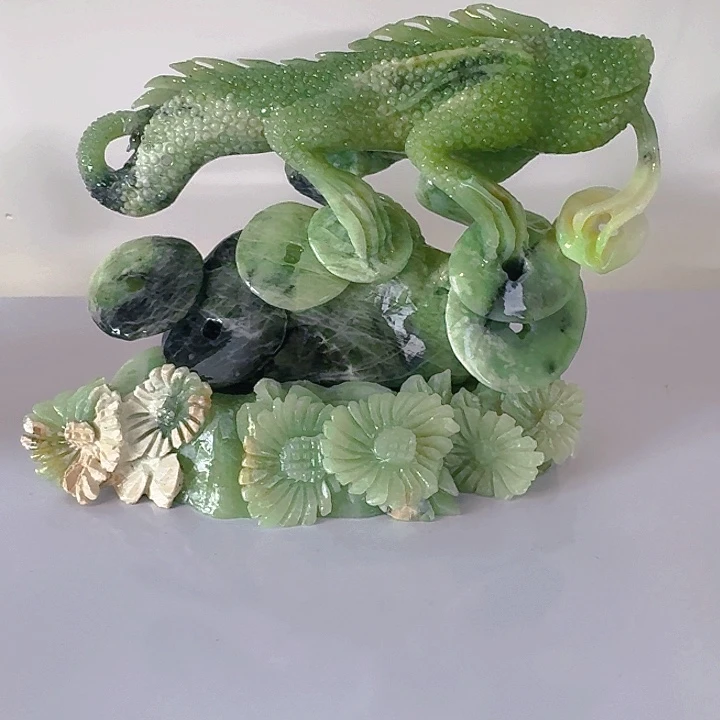 蛇纹石玉（覆膜）珠宝奇石未镶嵌祥*