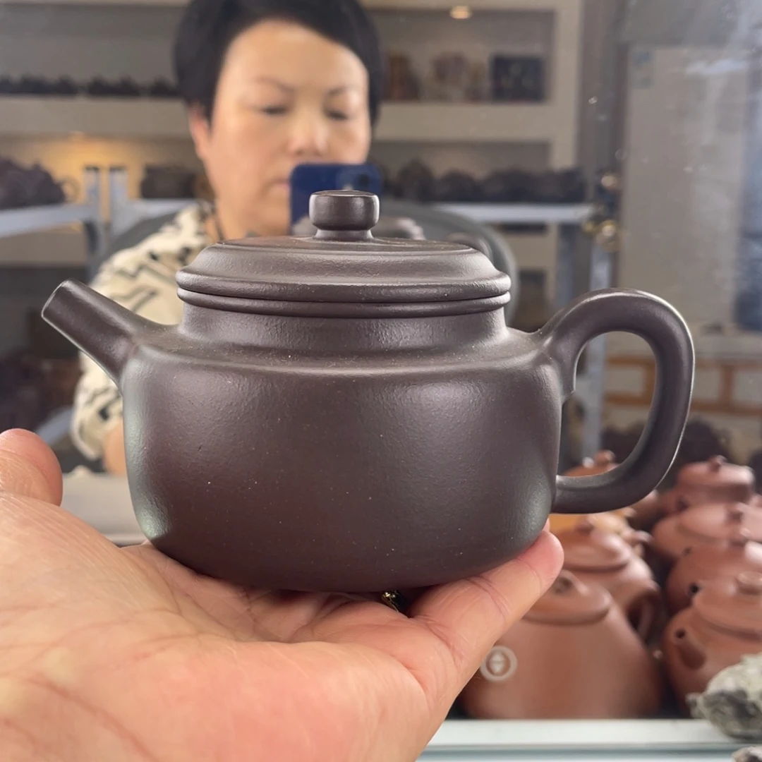 茶壶紫砂大水潭天青徳钟250cc全手工