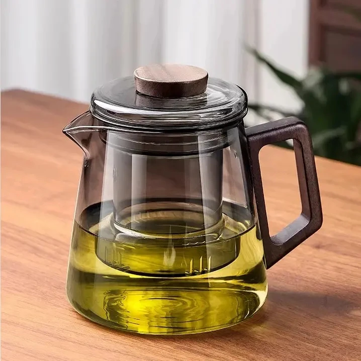 高硼硅玻璃茶壶单壶功夫煮茶壶泡茶家用耐高温过滤红茶壶茶具加厚