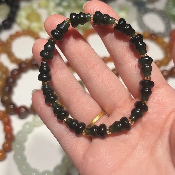 未镶嵌蛇纹石玉手串