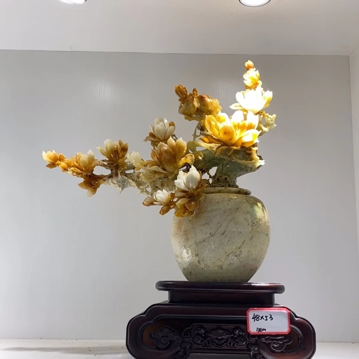 未镶嵌蛇纹石玉（覆膜）珠宝奇石