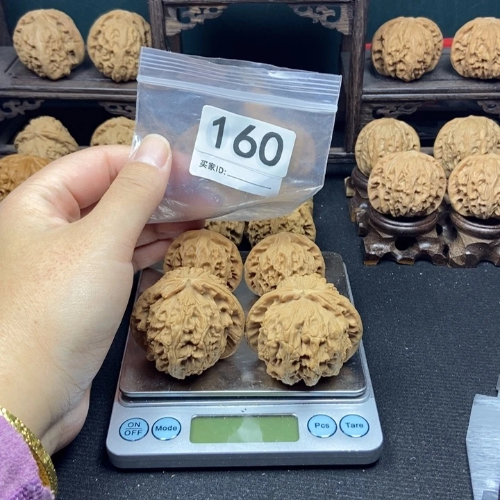 核桃手串/手链宫灯送大白狮子有瑕