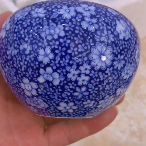 奇***3黄娟窑万花笔洗子