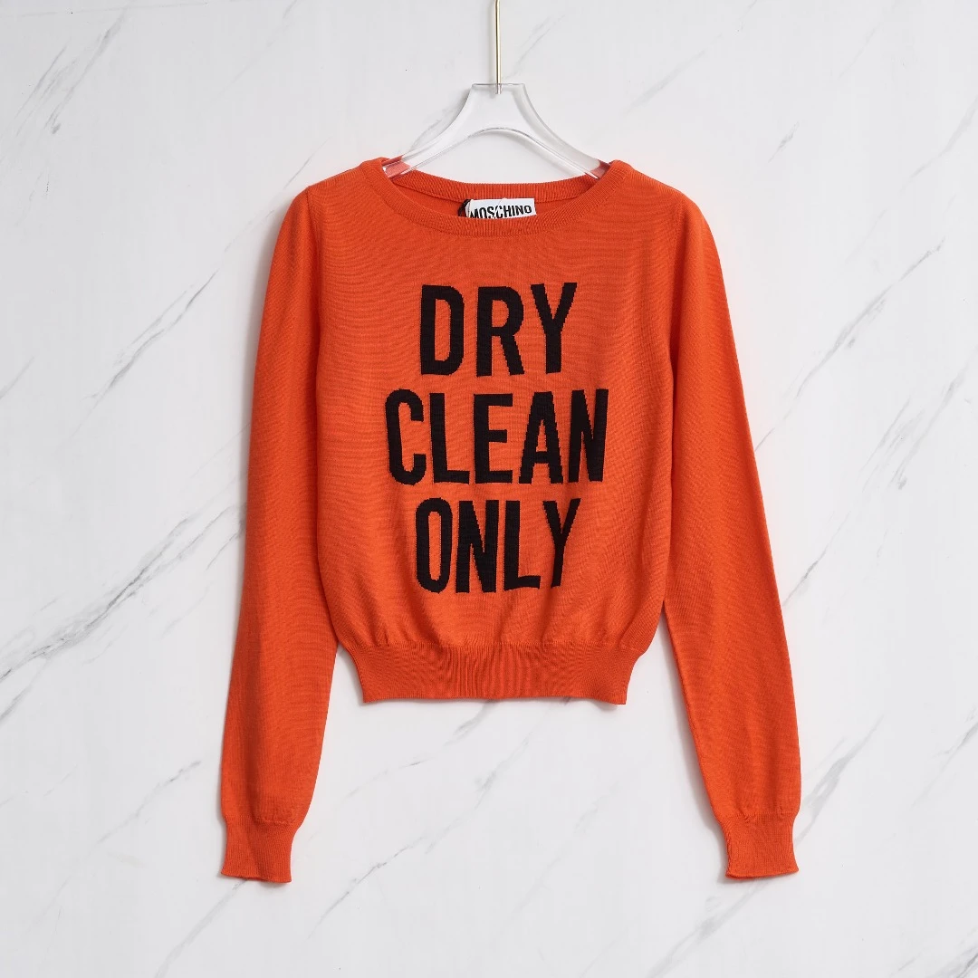 Moschino女士字母提花针织衫/MNGU00388