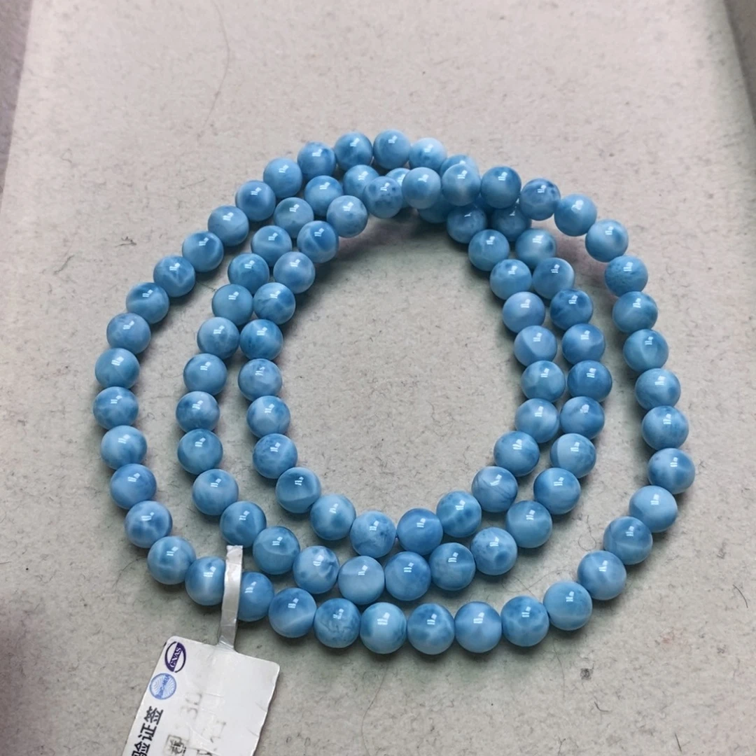 未镶嵌针钠钙石（海纹石）手链