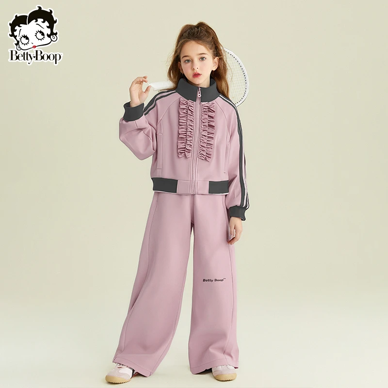贝蒂女童开衫外套上衣秋装裤子套装2025年春秋中大童两件套25459