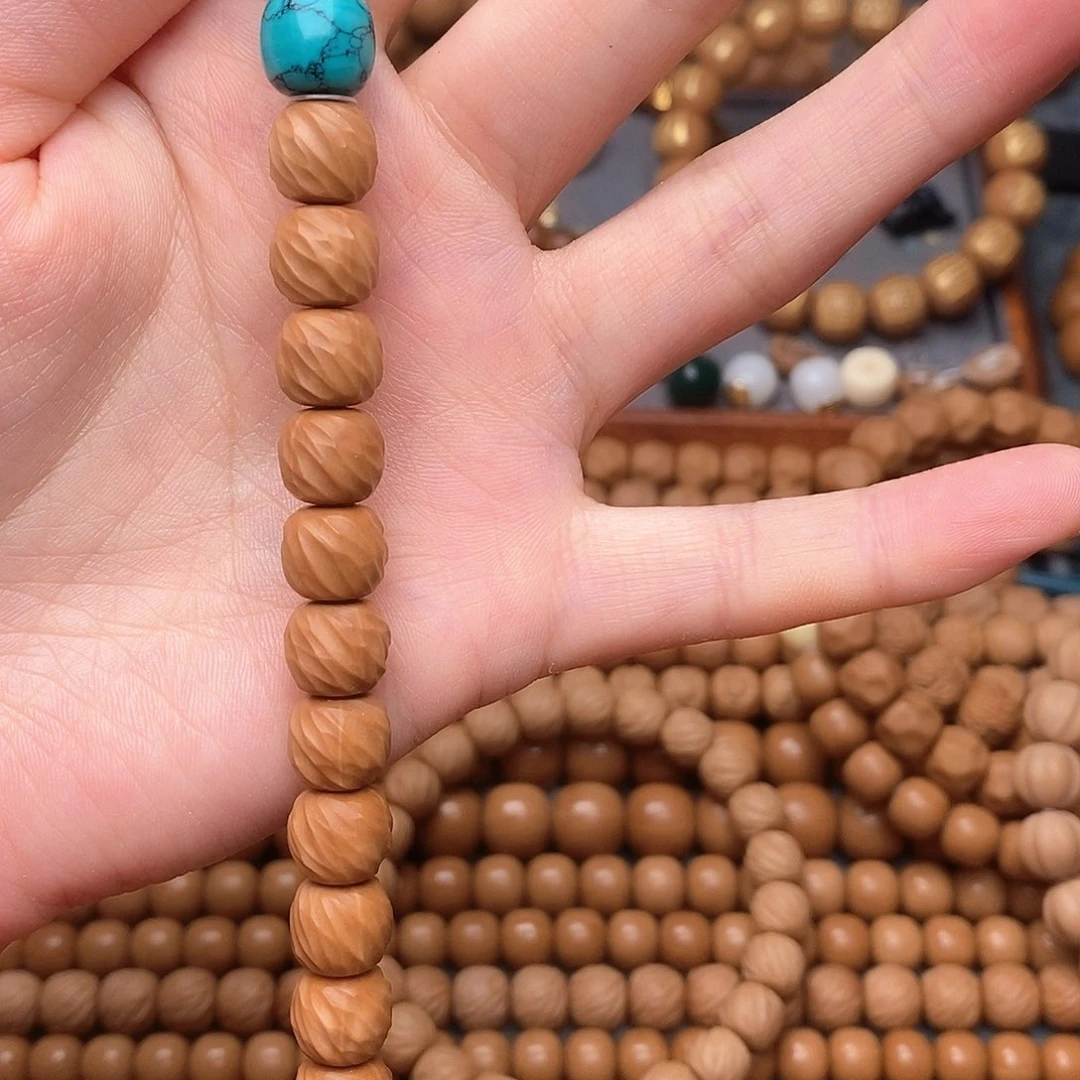 猴头核桃吊坠呼**定猴头微瑕云锦9.7➕配饰