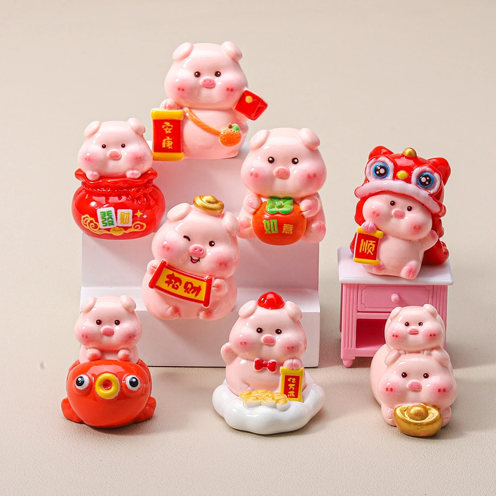 【好运小猪】 树脂小摆件