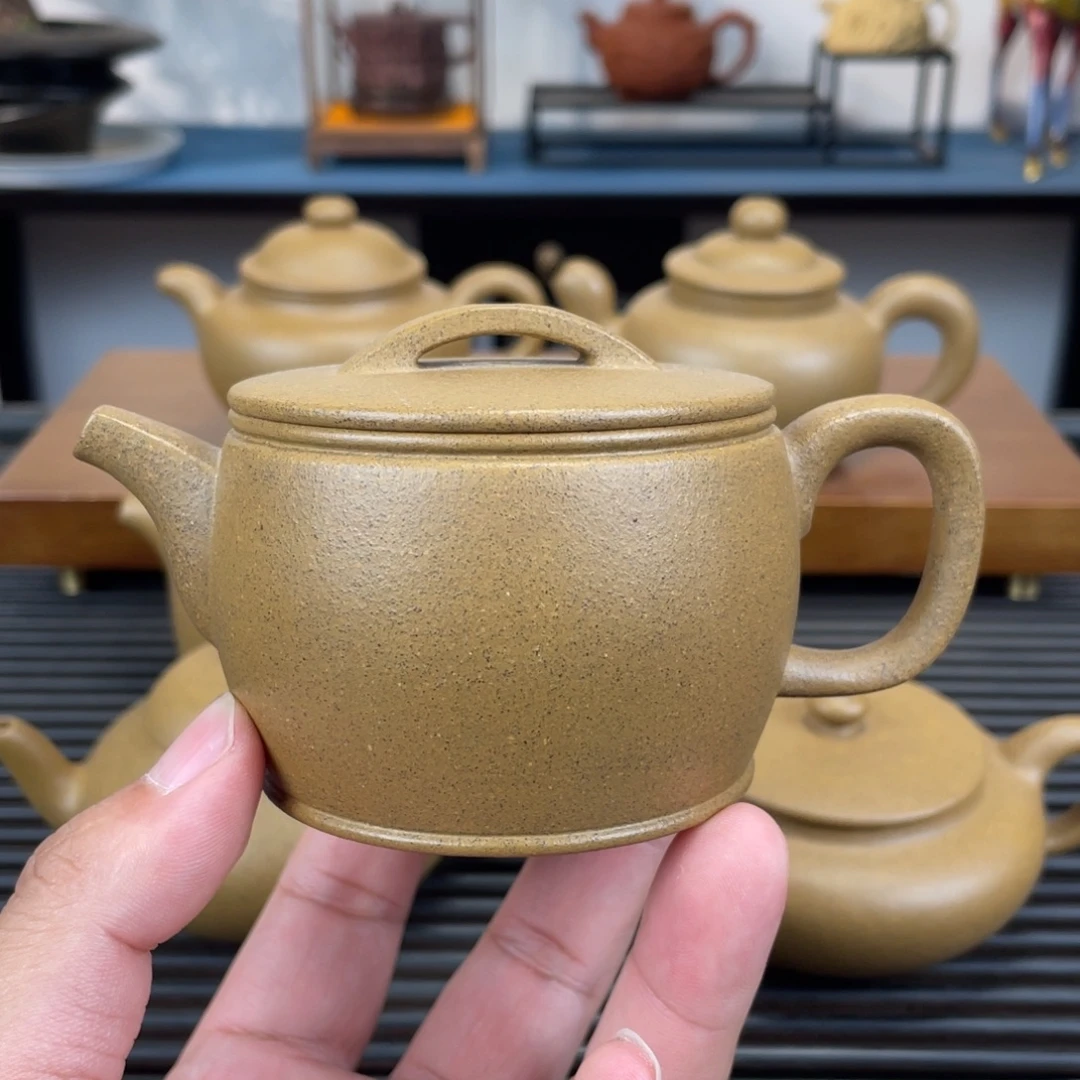 老***邵紫砂茶壶青段汉瓦160cc
