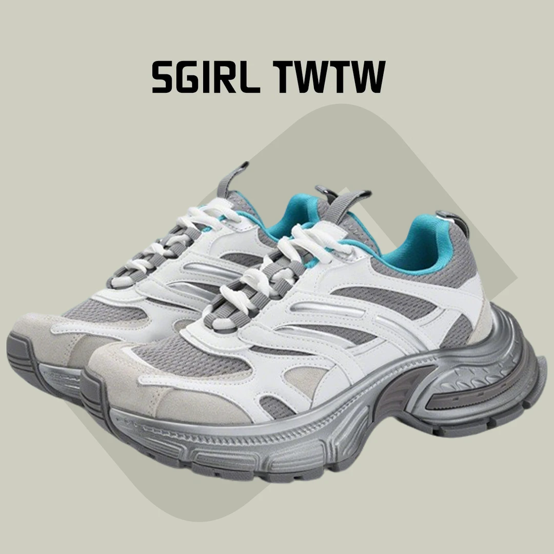 SGIRL TWTW老爹鞋女款2025新款春潮百搭厚底小个子增高休闲运动鞋