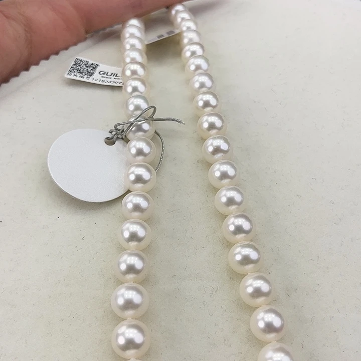 淡水珍珠颈饰银S925镶嵌卡11高品