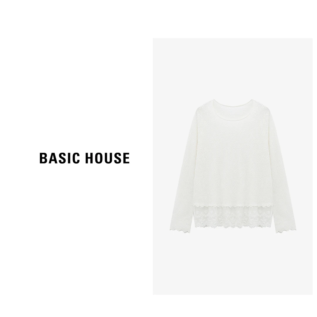 Basic House/百家好夏季纯欲慵懒风衣服女生针织衫-B0625B5GXL2