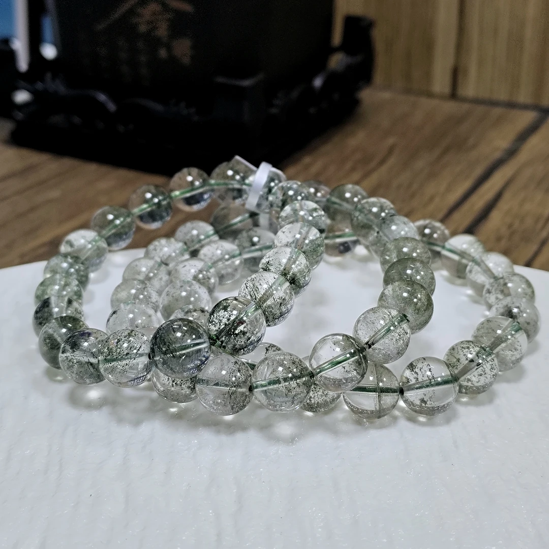 【书记甄选】绿幽灵千层满天星手链 多样式发一件  约10mm  1647BB