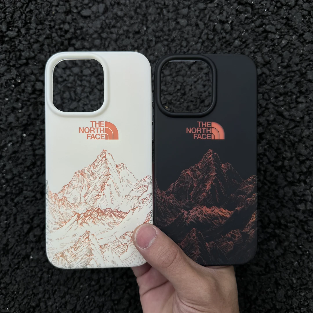 潮牌镭射雪山适用苹果16promax手机壳个性新款iPhone15网红情侣14