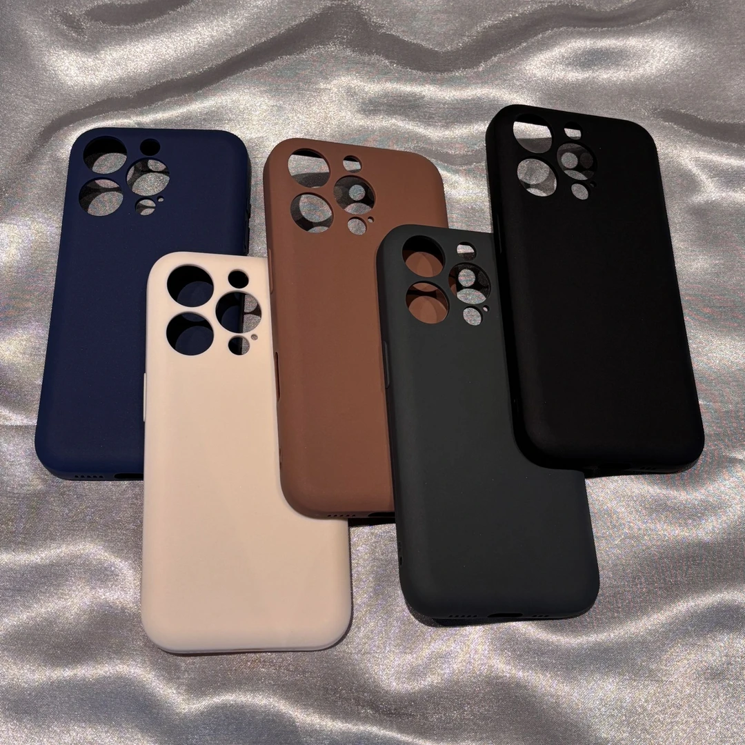 飞虎胜新款纯色简约适用苹果16promax手机壳15/14Pro软糯13肥皂壳