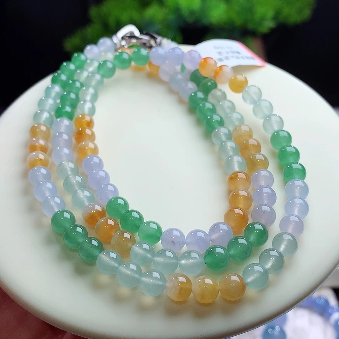 项链未镶嵌翡翠卡6mm