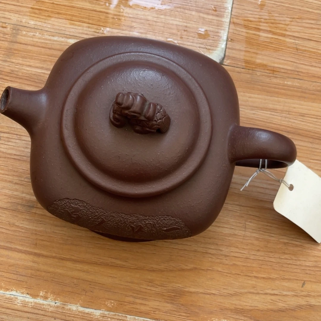 茶壶底槽青紫砂艺术作品